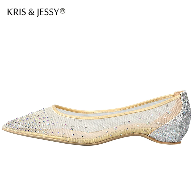 Size 34-45 Sweet Mesh Air Bling Rhinestone Women Flats Real Leather Glitter Heels Wedding Party Shoes
Size 34-45 Sweet Mesh Air Bling Rhinestone Women Flats Real Leather Glitter Heels Wedding Party Shoes