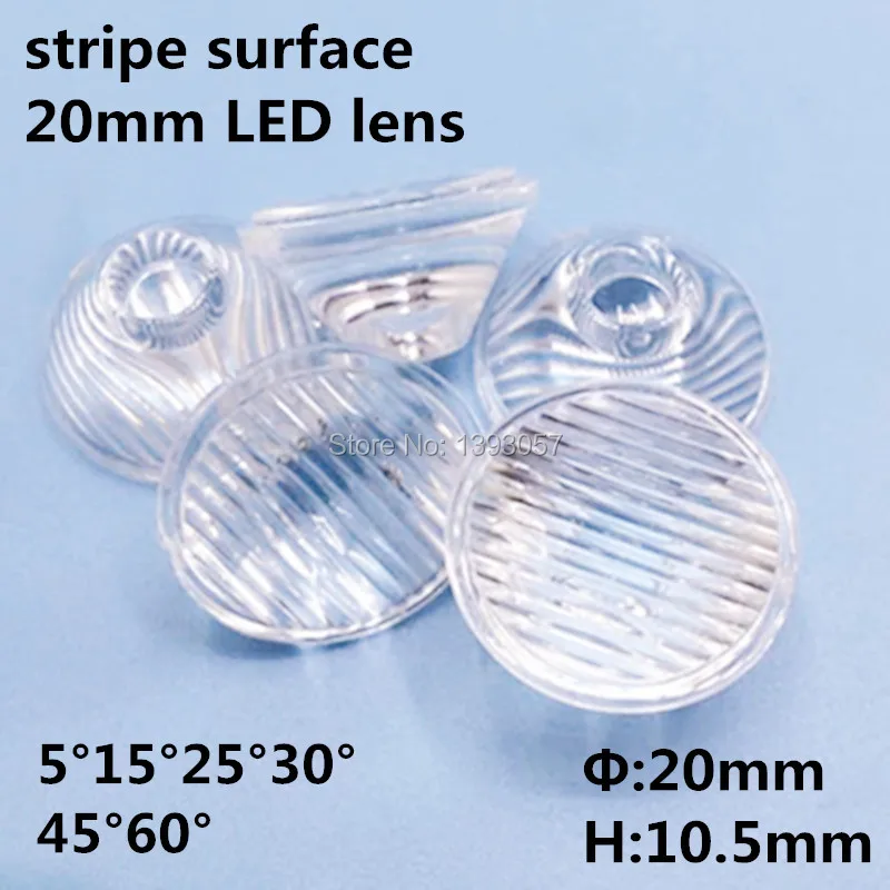 50pcs/lot Stripe Surface LED Lens 20mm Plano-concave Lenses Optical Grade PMMA For High Power LEDs 4 Degree to Choose
50pcs/lot Stripe Surface LED Lens 20mm Plano-concave Lenses Optical Grade PMMA For High Power LEDs 4 Degree to Choose
