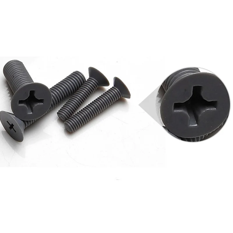 50-100pcs/lot M4M5M6M10phillips crossed flat head countersunk grey nylon screw pvc plastic anticorrosive screw hardware 967
50-100pcs/lot M4M5M6M10phillips crossed flat head countersunk grey nylon screw pvc plastic anticorrosive screw hardware 967