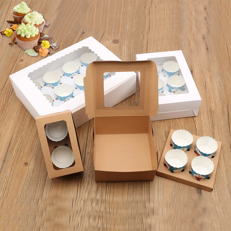 20pcs cupcake paper packaging White Brown kraft paper cake box window Gift Packaging Wedding home party Mousse cup chiffon box
20pcs cupcake paper packaging White Brown kraft paper cake box window Gift Packaging Wedding home party Mousse cup chiffon box