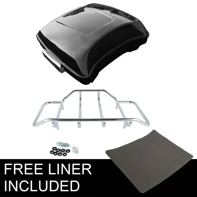 Motorcycle Motorbike Razor Pack Trunk & Luggage Rack Rail For Harley Tour Pak Touring Road King Gilde FLHT FLHR 2014-2018 2017
Motorcycle Motorbike Razor Pack Trunk & Luggage Rack Rail For Harley Tour Pak Touring Road King Gilde FLHT FLHR 2014-2018 2017
