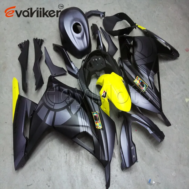 Обтекатели мотоцикла для ZX300R EX300 2013 2014 серебристо-серый ZX300R EX300 13 14, литьевая форма, комплект панелей из АБС-пластика H3
Обтекатели мотоцикла для ZX300R EX300 2013 2014 серебристо-серый ZX300R EX300 13 14, литьевая форма, комплект панелей из АБС-пластика H3