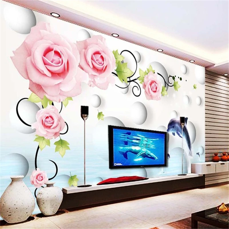 Фотообои на заказ, 3d обои beibehang, розы, дельфины, 3D тиснение, Современная гостиная, ТВ-фон, 3d обои
Фотообои на заказ, 3d обои beibehang, розы, дельфины, 3D тиснение, Современная гостиная, ТВ-фон, 3d обои