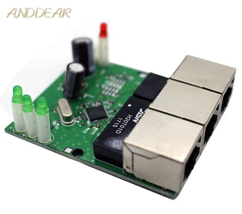 Fast switch mini 3 port ethernet switch 10 / 100mbps rj45 network switch hub pcb module board for system integration module
Fast switch mini 3 port ethernet switch 10 / 100mbps rj45 network switch hub pcb module board for system integration module