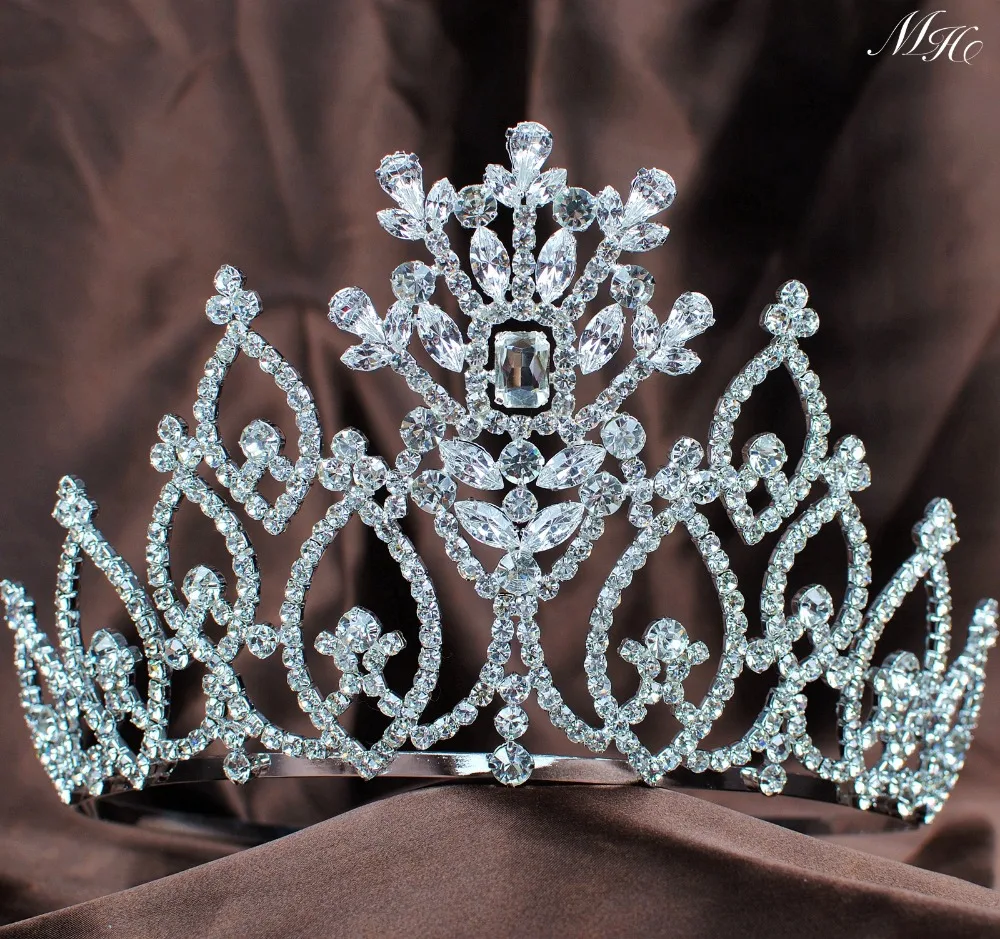 Dazzling Flower Tiaras 5" Floral Brides Crowns Handmade Clear Rhinestone Crystal Diamante Headpiece Wedding Bridal Prom Party
Dazzling Flower Tiaras 5" Floral Brides Crowns Handmade Clear Rhinestone Crystal Diamante Headpiece Wedding Bridal Prom Party