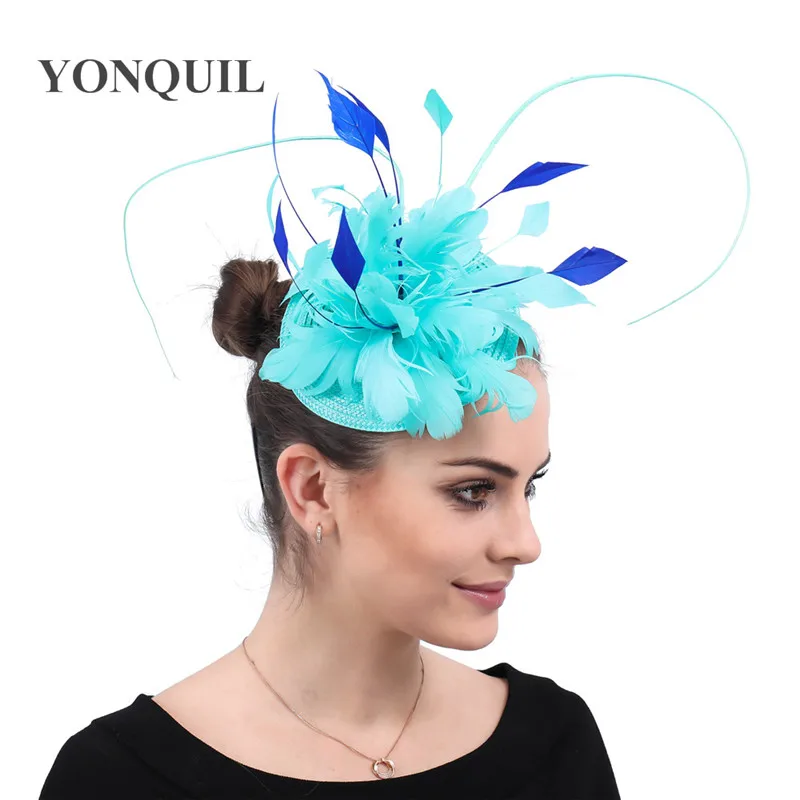 Emerald Green Feather Flower Cocktail Hats Bases Church Fascinators With Royal Blue Accessories Clips Headwear Party Headpieces
Emerald Green Feather Flower Cocktail Hats Bases Church Fascinators With Royal Blue Accessories Clips Headwear Party Headpieces