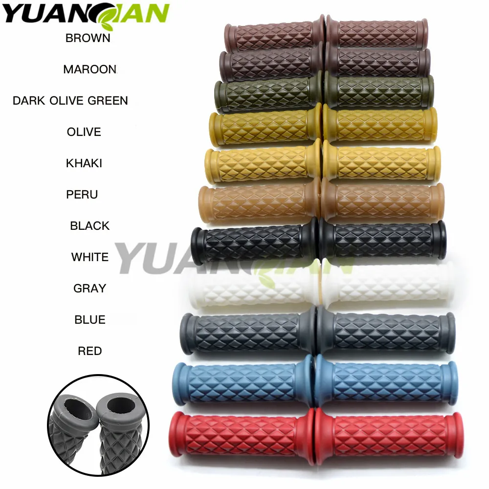 7/8" Comfort Motorcycle Hand Grips Cool Brown Motorcycle Handlebar for Cafe Racer Bobber Clubman Custom
7/8" Comfort Motorcycle Hand Grips Cool Brown Motorcycle Handlebar for Cafe Racer Bobber Clubman Custom