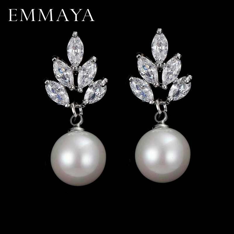 EMMAYA Fashion Pearl Earring 2017 New Austria Crystal CZ Crystal Ear Stud Earrings Jewelry For Women Mom Gift
EMMAYA Fashion Pearl Earring 2017 New Austria Crystal CZ Crystal Ear Stud Earrings Jewelry For Women Mom Gift