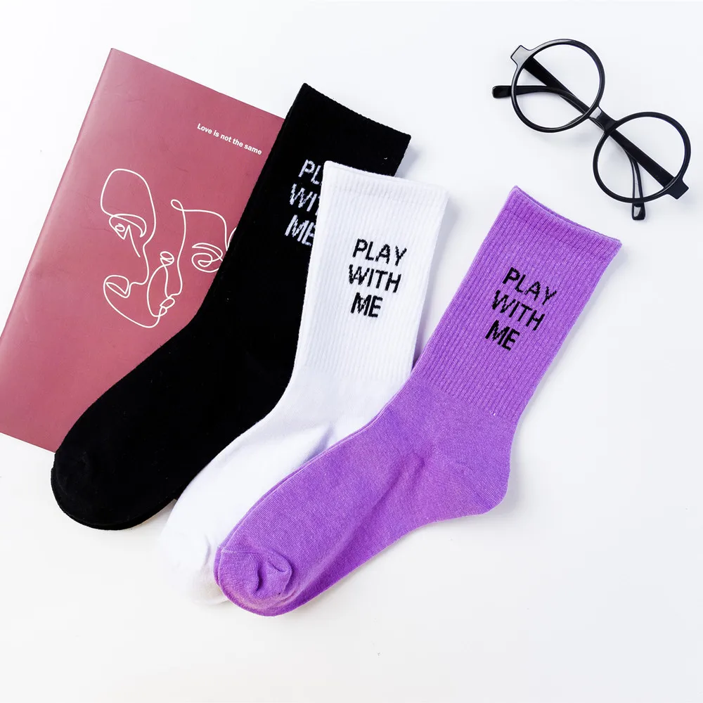 Women's Tube Socks College Wind English Letters Men And Women Couple Socks Purple Trend Cotton Socks
Women's Tube Socks College Wind English Letters Men And Women Couple Socks Purple Trend Cotton Socks