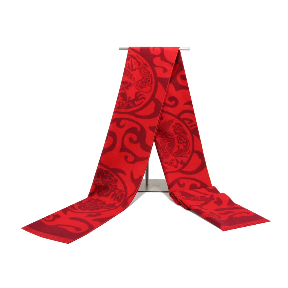 Gift Company Annual Meeting Tassels Shawl Autumn Winter Men And Women Adult Red Scarf China Style Embroidery Scarves For Women
Gift Company Annual Meeting Tassels Shawl Autumn Winter Men And Women Adult Red Scarf China Style Embroidery Scarves For Women