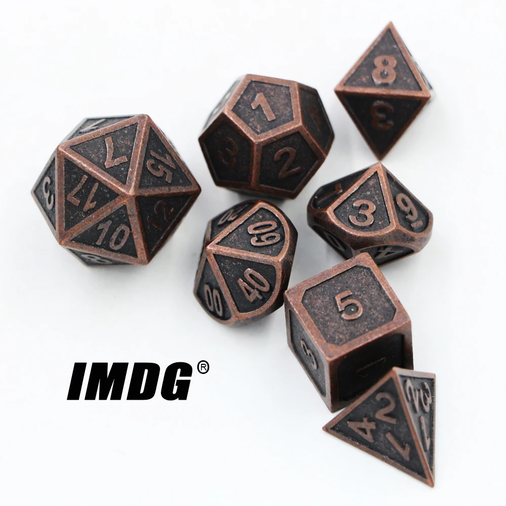 IMDG 7 шт./компл. креативные игральные кости для ролевых игр, многогранные металлические кости, резьба по мдс, Красный медный цвет, цифровые игровые кости
IMDG 7 шт./компл. креативные игральные кости для ролевых игр, многогранные металлические кости, резьба по мдс, Красный медный цвет, цифровые игровые кости