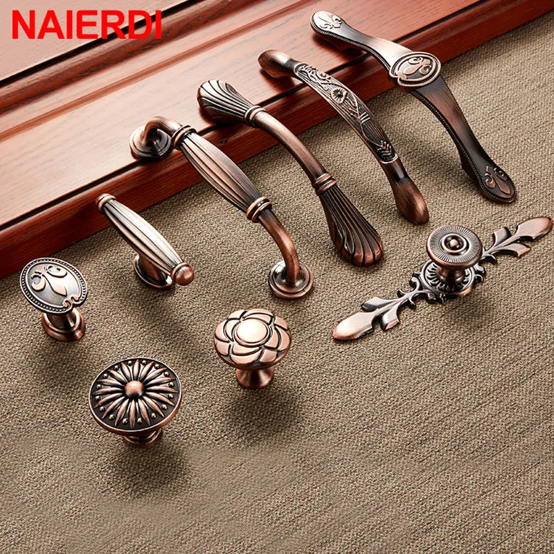 NAIERDI Red Bronze Series Cabinet Handles Zinc Alloy Antique Cabinet Pulls Drawer Knobs Wardrobe Door Handle Furniture Handle
NAIERDI Red Bronze Series Cabinet Handles Zinc Alloy Antique Cabinet Pulls Drawer Knobs Wardrobe Door Handle Furniture Handle