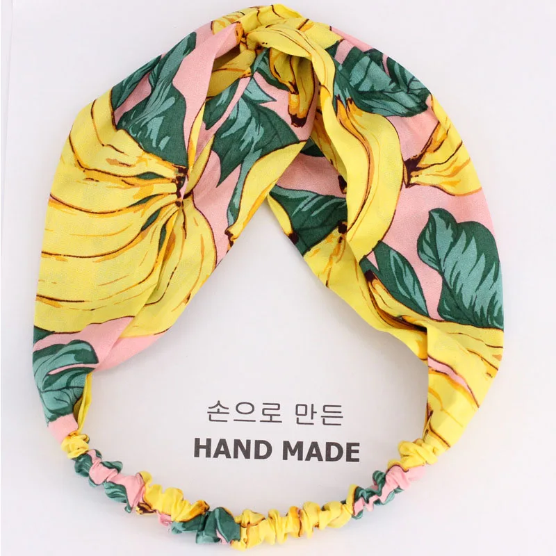 Fashion Summer Style Print Banana Headbands For Women Stretch Hair Bows Head Wrap Retro Cross Hair Ornament DIY Hair Accessories
Fashion Summer Style Print Banana Headbands For Women Stretch Hair Bows Head Wrap Retro Cross Hair Ornament DIY Hair Accessories