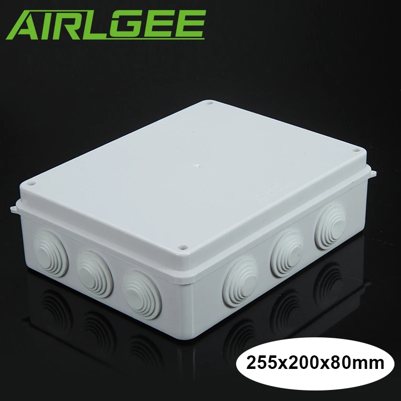 255x200x80 мм АБС-пластик Водонепроницаемый корпус IP65 Распределительная коробка для электроники Герметичный корпус Клеммы Провода соединительная коробка
255x200x80 мм АБС-пластик Водонепроницаемый корпус IP65 Распределительная коробка для электроники Герметичный корпус Клеммы Провода соединительная коробка