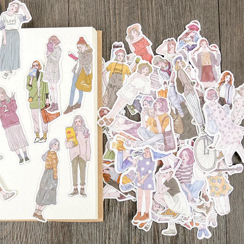 100pcs/pack lovely girls Stickers scrapbooking hand book Waterproof fashion girl sticker for Laptop children kids notebook
100pcs/pack lovely girls Stickers scrapbooking hand book Waterproof fashion girl sticker for Laptop children kids notebook