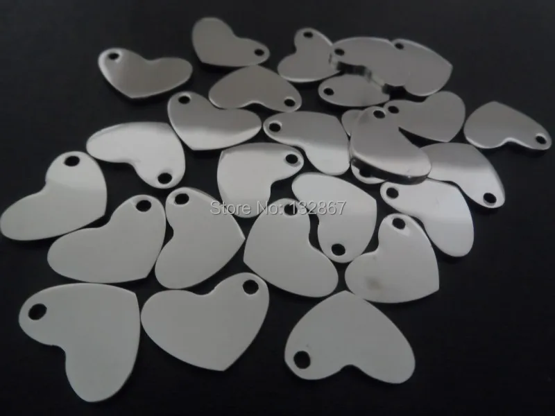 Lot 100pcs High Polish 10*15mm Sweet Heart charms stainless steel Jewelry Finding accessories
Lot 100pcs High Polish 10*15mm Sweet Heart charms stainless steel Jewelry Finding accessories