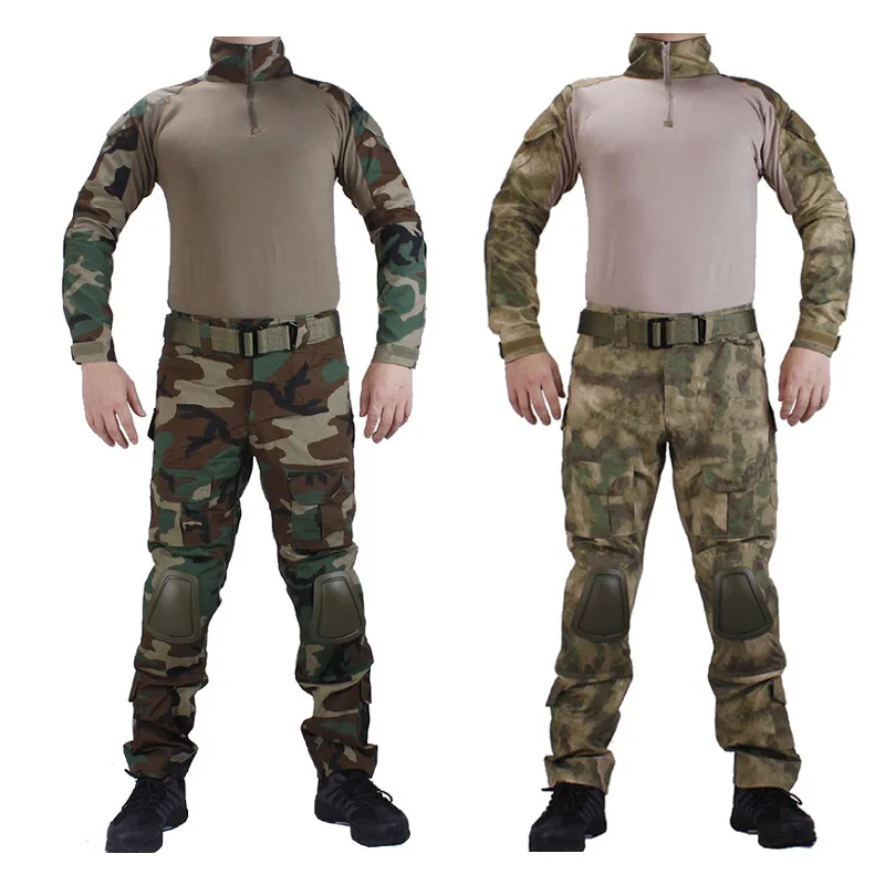 Hunting Camouflage Clothes Airsoft Shooting Multicam Training Shirt Tactical Pants With Knee Pads & Elbow Pads
Hunting Camouflage Clothes Airsoft Shooting Multicam Training Shirt Tactical Pants With Knee Pads & Elbow Pads