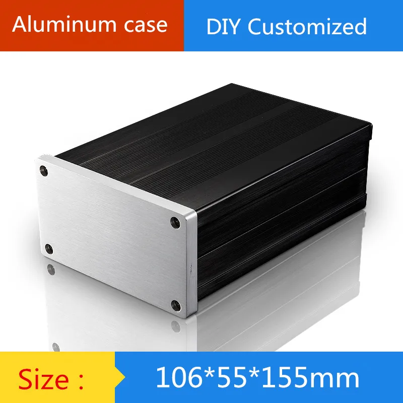 case 106*55*155mm Mini aluminum amplifier chassis/ tube amp chassis / digital amplifier shell /AMP Enclosure / case / DIY box
case 106*55*155mm Mini aluminum amplifier chassis/ tube amp chassis / digital amplifier shell /AMP Enclosure / case / DIY box