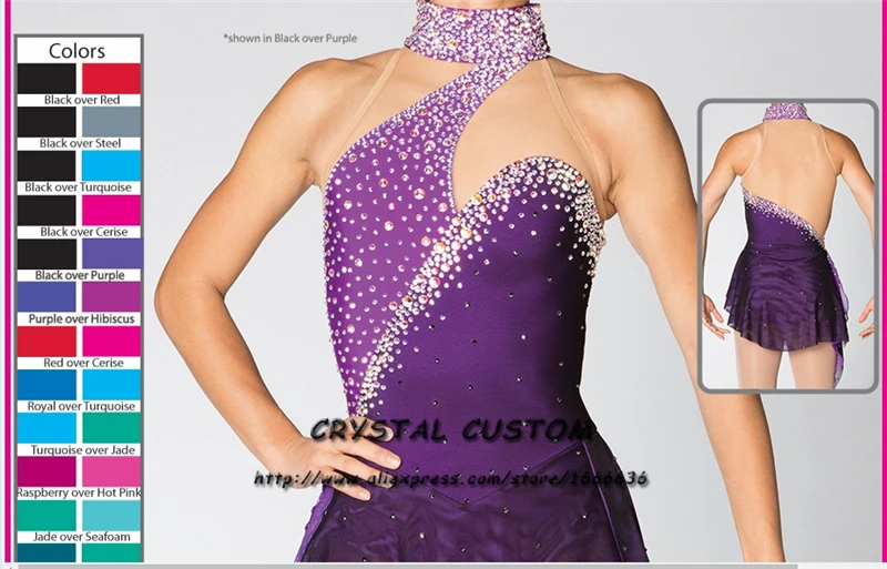 Crystal Custom Figure Skating Dress Girls New Brand Ice Skating Clothes For Competition DR4658
Crystal Custom Figure Skating Dress Girls New Brand Ice Skating Clothes For Competition DR4658