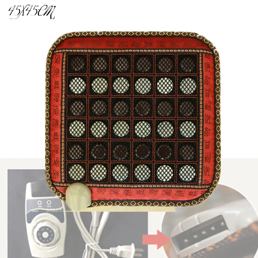 Thermal massage cushion heating electric hot stone sofa used jade hot new products 45*45CM
Thermal massage cushion heating electric hot stone sofa used jade hot new products 45*45CM