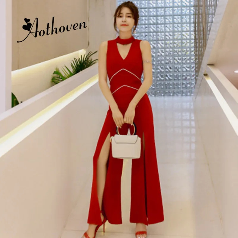 Summer Office Red Stand-up Collar Hollow Out Sleeveless Jumpsuit Women Long Pants Trousers Sexy Lady Bodysuit Catsuit Overall
Summer Office Red Stand-up Collar Hollow Out Sleeveless Jumpsuit Women Long Pants Trousers Sexy Lady Bodysuit Catsuit Overall