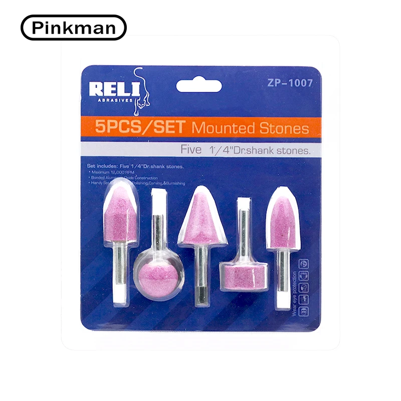 4pcs Abrasive Mounted Stone Set Multi Tool Grinding Burr Wheel Grinding Stone Wheel 1/4 Shank For Dremel Dremel Rotary Tools
4pcs Abrasive Mounted Stone Set Multi Tool Grinding Burr Wheel Grinding Stone Wheel 1/4 Shank For Dremel Dremel Rotary Tools