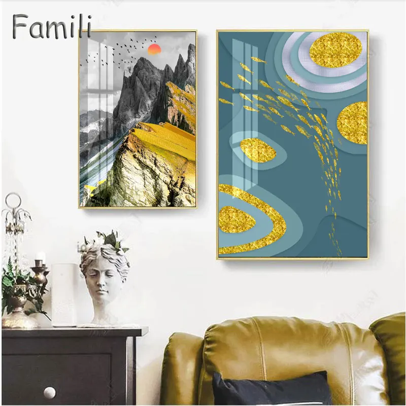 Nordic Abstract color spalsh blue golden canvas painting poster and print unique decor wall art pictures for living room bedroom
Nordic Abstract color spalsh blue golden canvas painting poster and print unique decor wall art pictures for living room bedroom