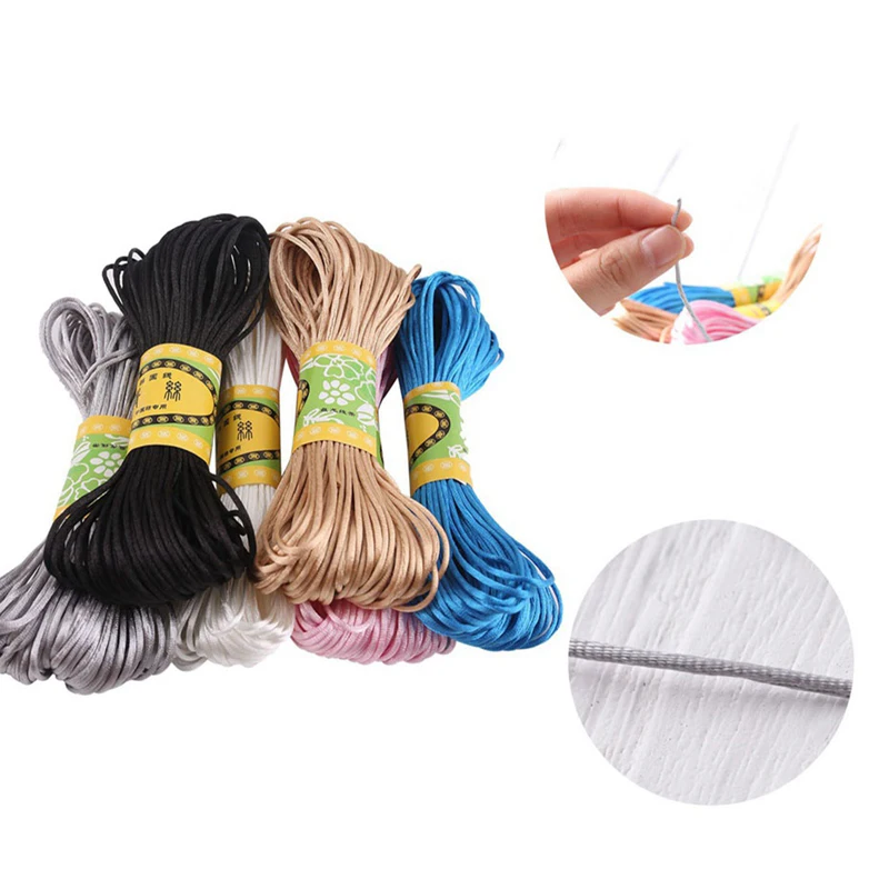 100D Nylon High-Elastic Colorful Rope DIY Accessories DIY Making Baby Pacifier Chain And Bracelet Stain Silk Rope Nylon Coard
100D Nylon High-Elastic Colorful Rope DIY Accessories DIY Making Baby Pacifier Chain And Bracelet Stain Silk Rope Nylon Coard