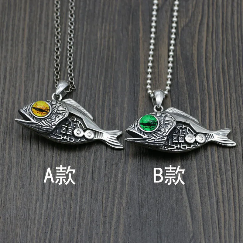 925 sterling silver hip hop wind mechanical fish Thai silver pendant men and women fashion personality pendant
925 sterling silver hip hop wind mechanical fish Thai silver pendant men and women fashion personality pendant