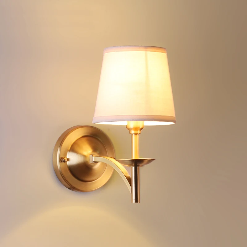 American style full copper wall lamp modern minimalist living room balcony bedroom bedside lamp head copper single aisle
American style full copper wall lamp modern minimalist living room balcony bedroom bedside lamp head copper single aisle