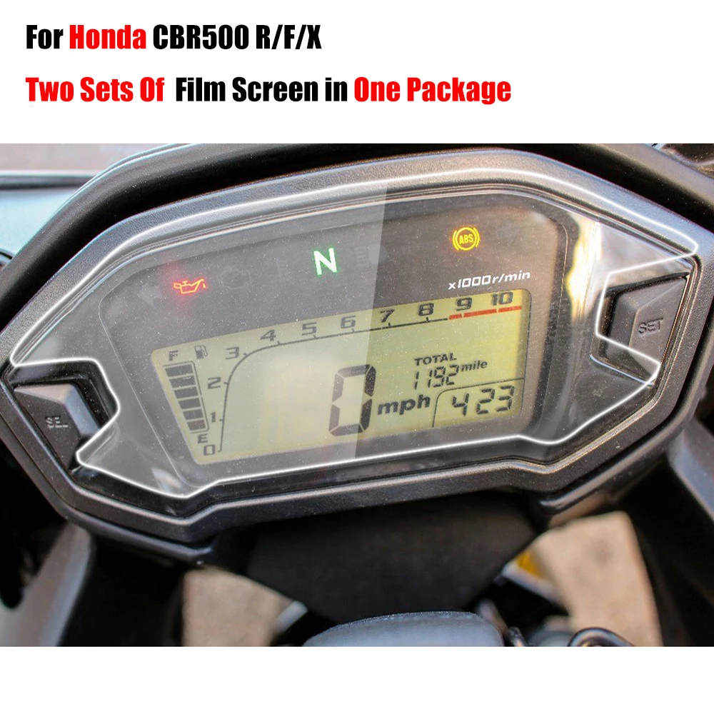 Two Sets Film Screens In One Parcel For Honda CBR500 R F X CBR500R CBR500F Cluster Scratch Film Screen Protector Stickers
Two Sets Film Screens In One Parcel For Honda CBR500 R F X CBR500R CBR500F Cluster Scratch Film Screen Protector Stickers