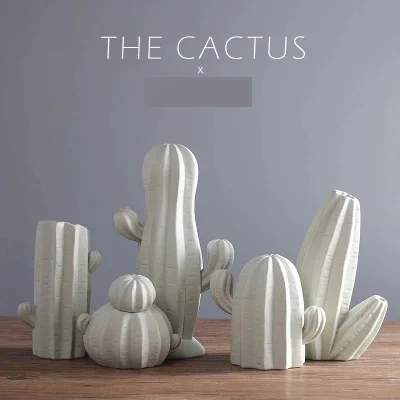 Ceramic creative cactus ornaments Nordic style simple bedroom home white decorations soft sample model room decoration
Ceramic creative cactus ornaments Nordic style simple bedroom home white decorations soft sample model room decoration