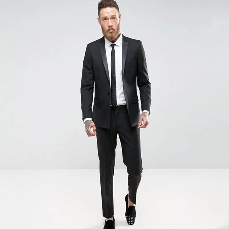 Custom Made Classic Black Men Suits Pants Business Suit Man Blazers Single Breasted 2 Piece Latest Designs Custome Homme Ternos
Custom Made Classic Black Men Suits Pants Business Suit Man Blazers Single Breasted 2 Piece Latest Designs Custome Homme Ternos