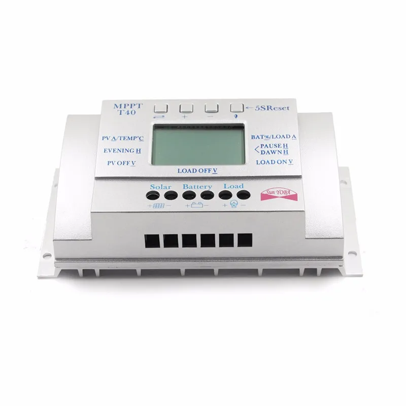 T40-12V24V40A солнечный контроллер уличного освещения, температурная компенсация, регулируемый двойной контроль времени, ШИМ-контроллер солнечной энергии
T40-12V24V40A солнечный контроллер уличного освещения, температурная компенсация, регулируемый двойной контроль времени, ШИМ-контроллер солнечной энергии