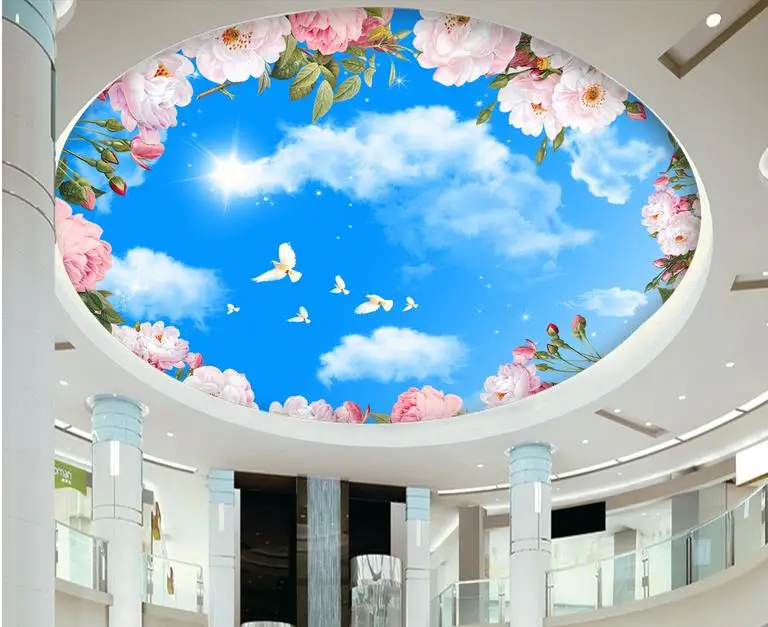 ceiling murals wallpaper custom 3d photo wall paper for ceiling White clouds pink flower ceiling wall papers home decor 3d
ceiling murals wallpaper custom 3d photo wall paper for ceiling White clouds pink flower ceiling wall papers home decor 3d