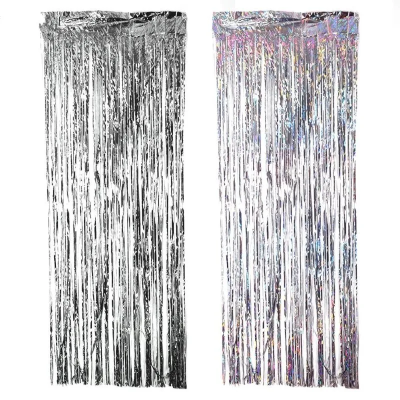 2M Silver/Multi-color Sequin Foil Curtain Rain Fringe Tassel Wedding Backdrop Birthday Party Decoration for Anniversary Decor
2M Silver/Multi-color Sequin Foil Curtain Rain Fringe Tassel Wedding Backdrop Birthday Party Decoration for Anniversary Decor