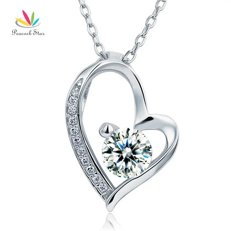 Peacock Star Solid 925 Sterling Silver Wedding Heart Pendant Necklace Bridesmaid Jewelry CFN8033
Peacock Star Solid 925 Sterling Silver Wedding Heart Pendant Necklace Bridesmaid Jewelry CFN8033
