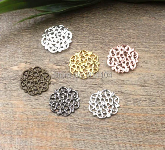 14mm Multi-color Plated Brass Metal Blank Circle Filigree Flower Links Wraps Connectors DIY Jewelry Findings Connectors
14mm Multi-color Plated Brass Metal Blank Circle Filigree Flower Links Wraps Connectors DIY Jewelry Findings Connectors