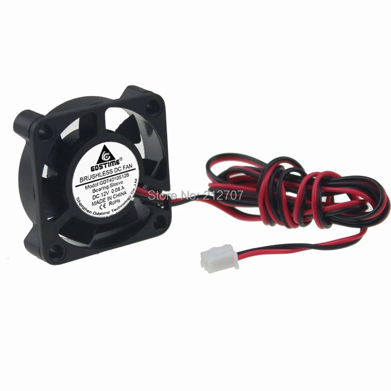 5pcs/lot Gdstime DC 12V 2Pin Mini Cooling Fan 40MM 40x40x10mm Small Exhaust Fans for 3D Printer
5pcs/lot Gdstime DC 12V 2Pin Mini Cooling Fan 40MM 40x40x10mm Small Exhaust Fans for 3D Printer