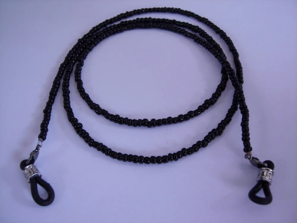 handmade simple classic black small bead chain eyeglass spectacle holder neck string lanyard
handmade simple classic black small bead chain eyeglass spectacle holder neck string lanyard