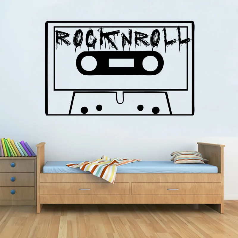 Vintage Rock And Roll Tape Wall Sticker Kids Bedroom Vinyl Removable Home Decor Art Wall Decal
Vintage Rock And Roll Tape Wall Sticker Kids Bedroom Vinyl Removable Home Decor Art Wall Decal