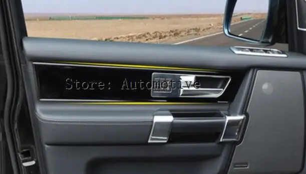 Для Land Rover Discovery 4 LR4 внутренняя дверная ручка панель отделка ABS хромированная наклейка 2010-2016 автомобильные аксессуары новые поступления 4 шт.
Для Land Rover Discovery 4 LR4 внутренняя дверная ручка панель отделка ABS хромированная наклейка 2010-2016 автомобильные аксессуары новые поступления 4 шт.