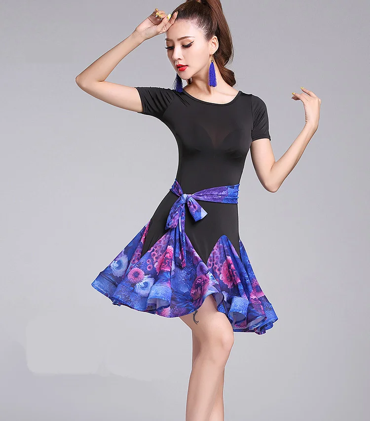 2021 New Latin Dance Dress Women Purple blue print Net Yarn Adult Samba Costume Lady Competition Performance Wear Dresses
2021 New Latin Dance Dress Women Purple blue print Net Yarn Adult Samba Costume Lady Competition Performance Wear Dresses