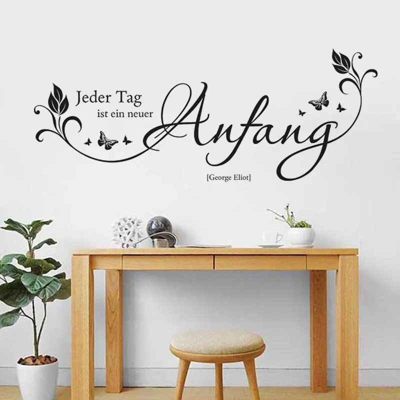 German Sticker Quote Jeder Tag Ist Ein Neuer Anfang Vinyl Wall Decal Wall Art Wall Decor Living Room Home Decor House Decoration
German Sticker Quote Jeder Tag Ist Ein Neuer Anfang Vinyl Wall Decal Wall Art Wall Decor Living Room Home Decor House Decoration