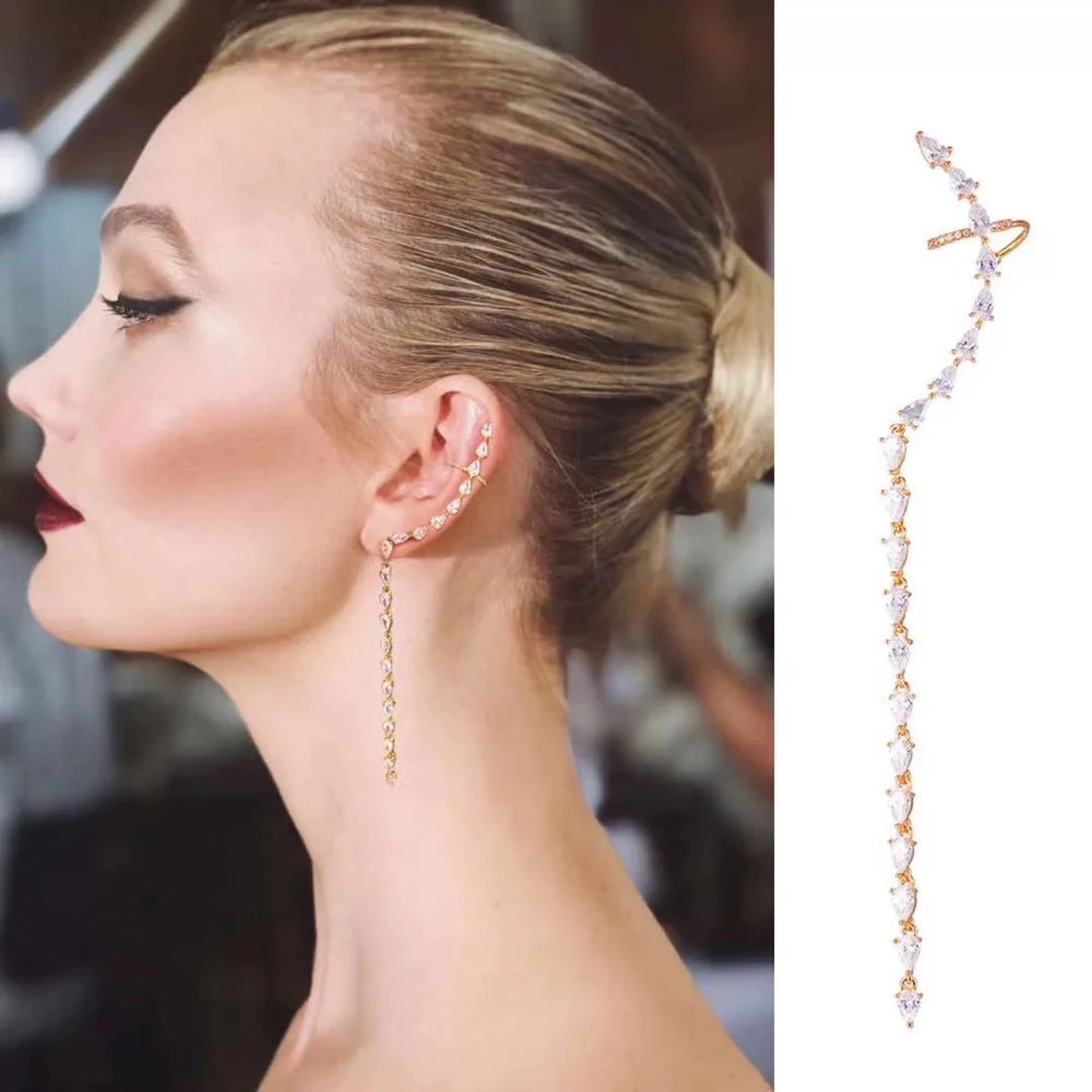 HIBRIDE Fashion Jewelry AAA Zircon Stud Earrings for Women Bridal Wedding Accessories Long Tassel Earring aretes de mujer E-05
HIBRIDE Fashion Jewelry AAA Zircon Stud Earrings for Women Bridal Wedding Accessories Long Tassel Earring aretes de mujer E-05
