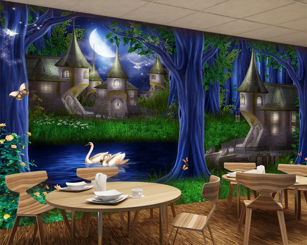 Beibehang Custom Wallpapers Forest Castle Fairy Tale Kingdom Dream TV Tooling Background Restaurant Living Room 3d wallpaper
Beibehang Custom Wallpapers Forest Castle Fairy Tale Kingdom Dream TV Tooling Background Restaurant Living Room 3d wallpaper