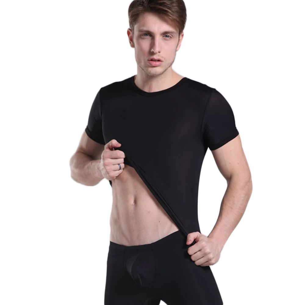 Ultrathin Nylon Mens See Through t-Shirts Transparent Polymide Tops Tees Men Bodysuit Sexy Sleeve Undershirt Gay Men Clothes
Ultrathin Nylon Mens See Through t-Shirts Transparent Polymide Tops Tees Men Bodysuit Sexy Sleeve Undershirt Gay Men Clothes