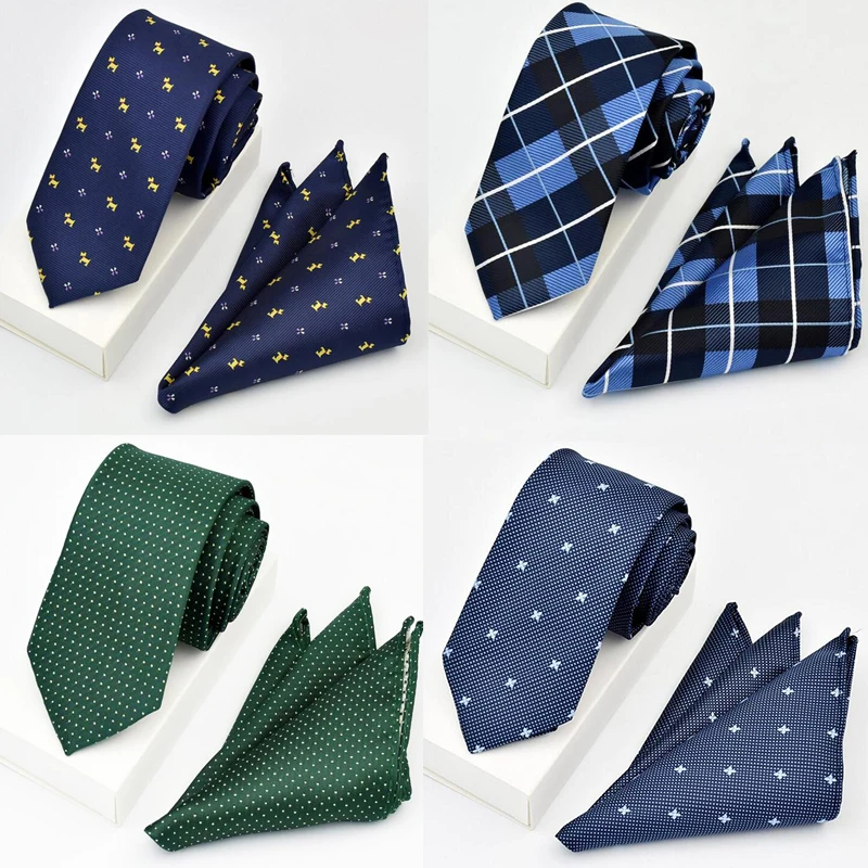 Ricnais New Desgin Neck Tie Set For Men Classic Slim Ties Handkerchief Red Blue Necktie Pocket Square For Business Party Gift
Ricnais New Desgin Neck Tie Set For Men Classic Slim Ties Handkerchief Red Blue Necktie Pocket Square For Business Party Gift