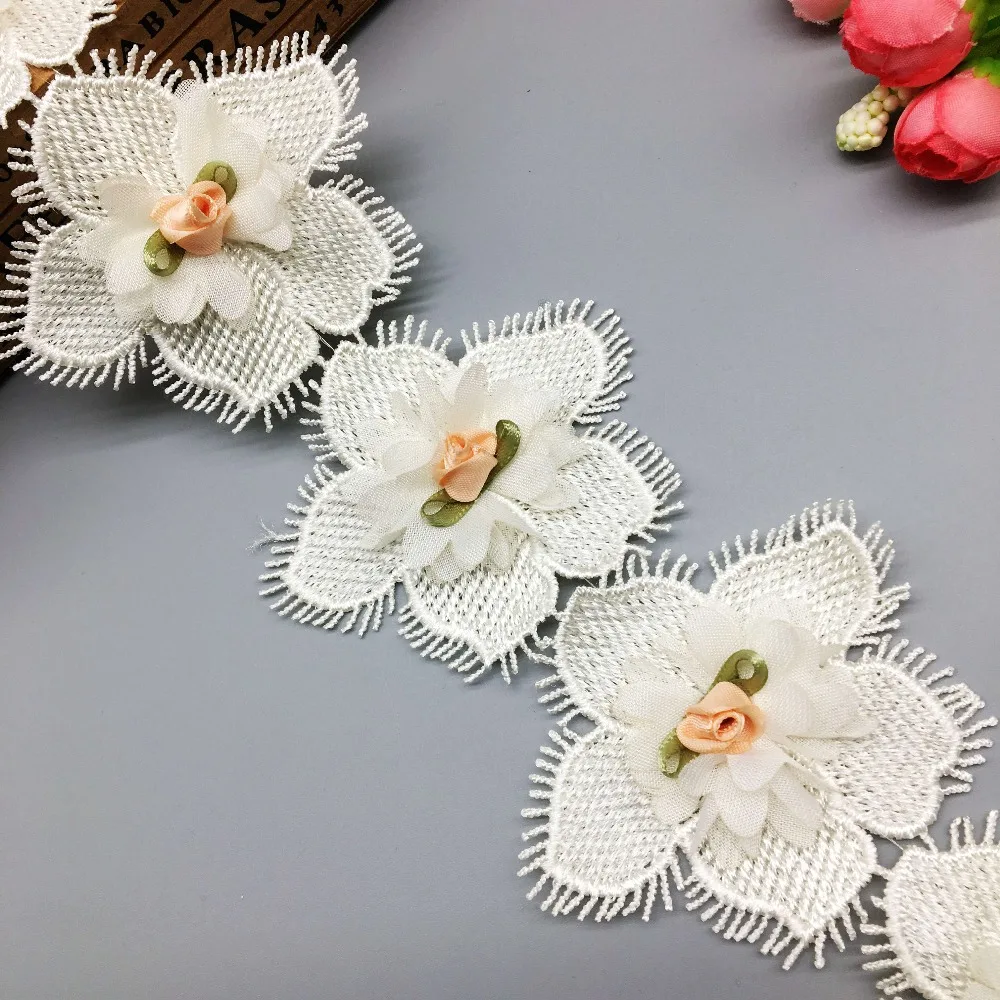 1 Yard Soluble Polyester Eyelash Pearl Flower Embroidered Lace Trim Fabric Ribbon Handmade Sewing Crafts For Costume Hat Decor
1 Yard Soluble Polyester Eyelash Pearl Flower Embroidered Lace Trim Fabric Ribbon Handmade Sewing Crafts For Costume Hat Decor