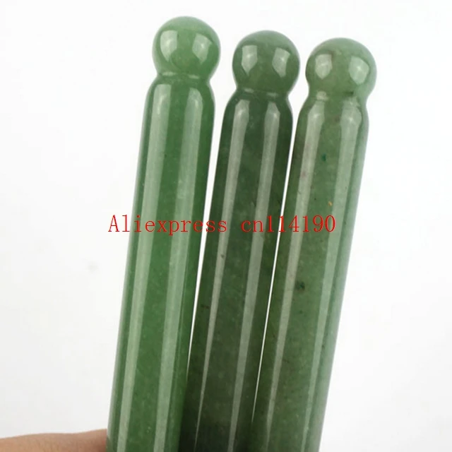 50 pcs/lot handmade natural green jade stone stick Pain Relief Acupuncture Point Massage tool
50 pcs/lot handmade natural green jade stone stick Pain Relief Acupuncture Point Massage tool